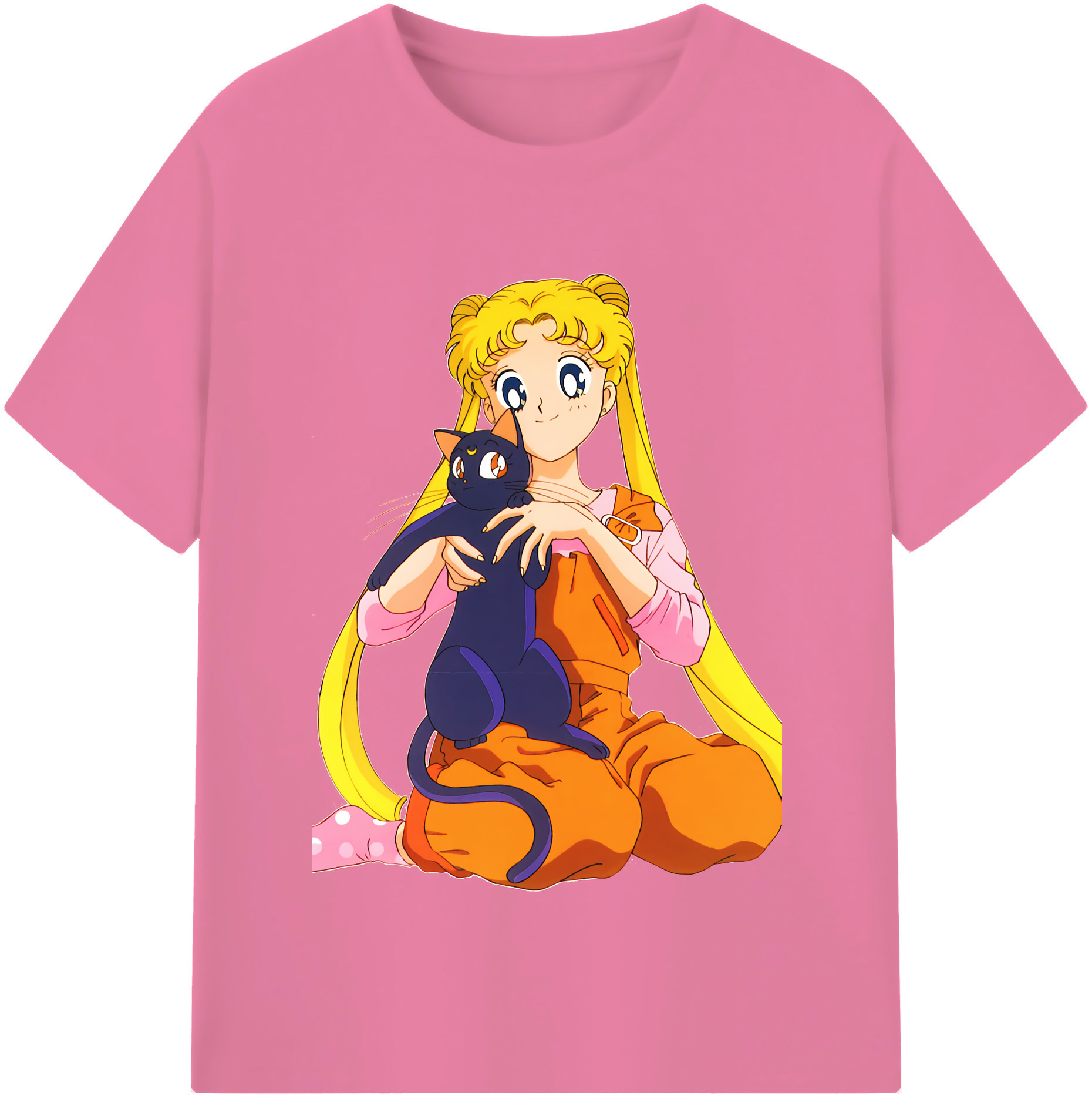 （画像用） 美少女戦士セーラームーン 愛野 美奈子 あいの みなこ Sailor Moon Aino Minako 綿100％半袖Tシャツ（フロントプリント）